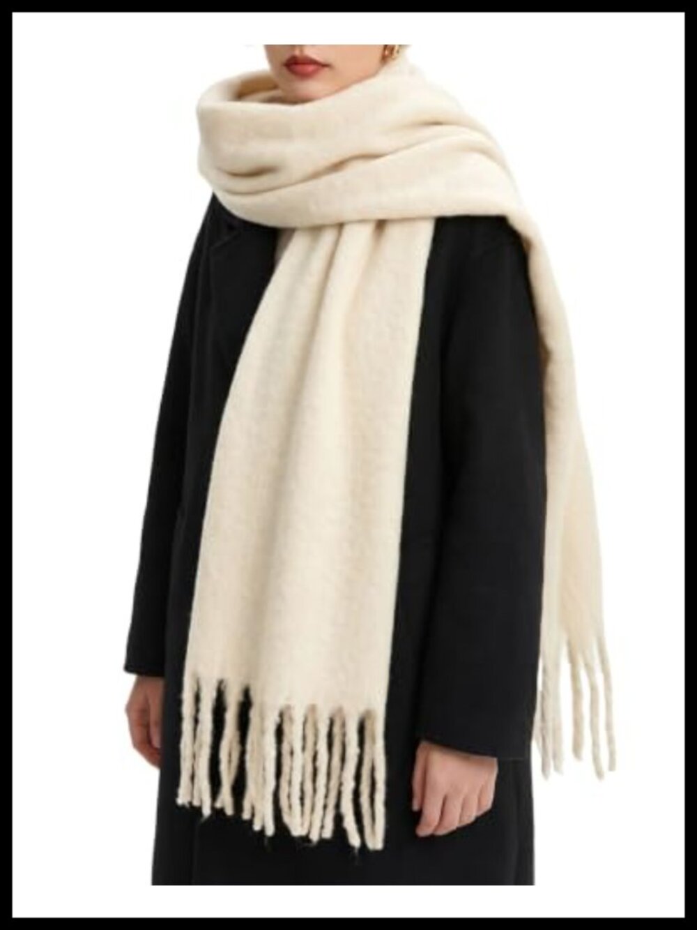 Chunky Oversized Blanket Scarf Soft Warm Winter Wrap
